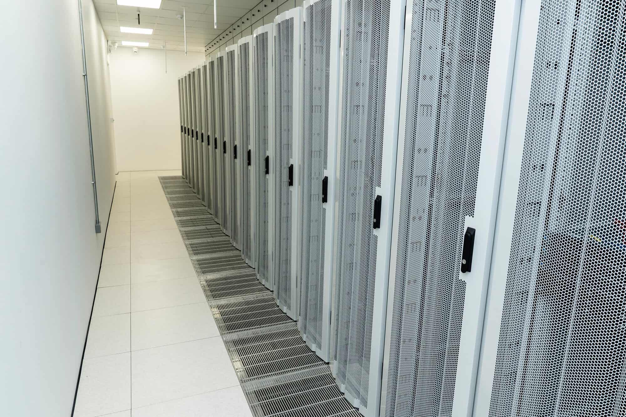 Row of Racks in Shield House Data Centre